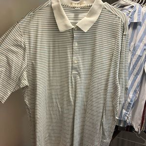 Fairway & Greene striped golf polo